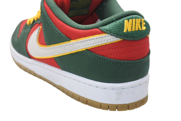 NIKE ナイキ スニーカー ナイキSB ダンク ロープロ プレミアム ファーグリーン ホワイト-ユニバーシティーゴールド 30cm 中古 美品 4b011836