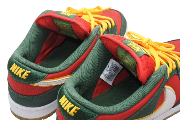 NIKE ナイキ スニーカー ナイキSB ダンク ロープロ プレミアム ファーグリーン ホワイト-ユニバーシティーゴールド 30cm 中古 美品 4b011836