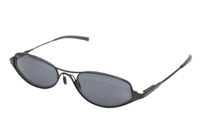 PRADA プラダ オーバル サングラス アイウェア SPR60A 7AB-1A1 メタル プラスチック ブラック 美品 中古 4b012399