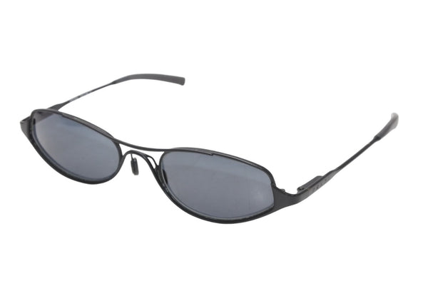 PRADA プラダ オーバル サングラス アイウェア SPR60A 7AB-1A1 メタル プラスチック ブラック 美品 中古 4b012399