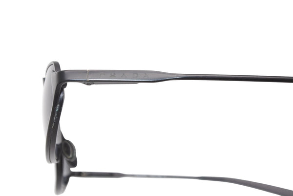 PRADA プラダ オーバル サングラス アイウェア SPR60A 7AB-1A1 メタル プラスチック ブラック 美品 中古 4b012399