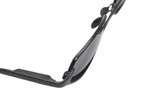 PRADA プラダ オーバル サングラス アイウェア SPR60A 7AB-1A1 メタル プラスチック ブラック 美品 中古 4b012399