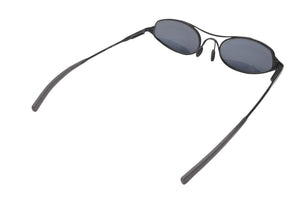 PRADA プラダ オーバル サングラス アイウェア SPR60A 7AB-1A1 メタル プラスチック ブラック 美品 中古 4b012399