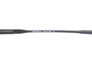 PRADA プラダ オーバル サングラス アイウェア SPR60A 7AB-1A1 メタル プラスチック ブラック 美品 中古 4b012399