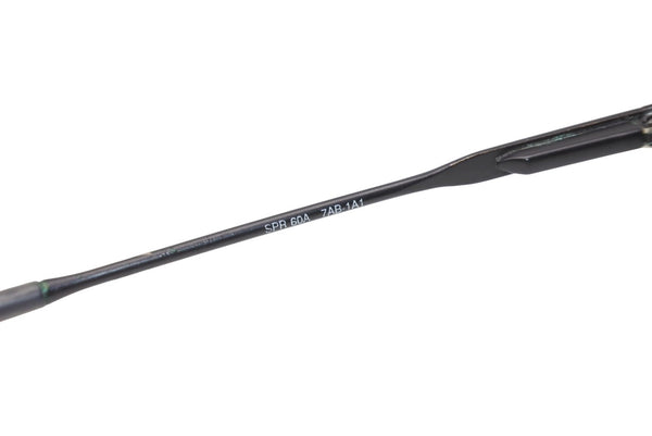 PRADA プラダ オーバル サングラス アイウェア SPR60A 7AB-1A1 メタル プラスチック ブラック 美品 中古 4b012399