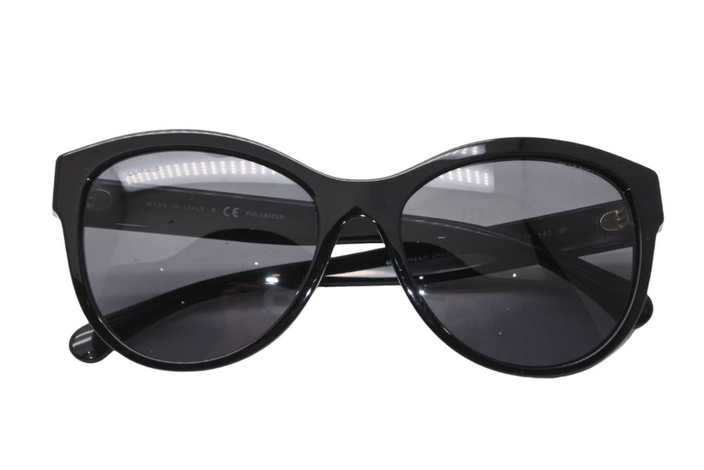 CHANEL シャネル サングラス アイウェア 5458-A c.622/T8 サイズ55□17 140 ココマーク ブラック 美品 中古 4b012409