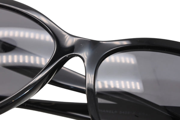 CHANEL シャネル サングラス アイウェア 5458-A c.622/T8 サイズ55□17 140 ココマーク ブラック 美品 中古 4b012409
