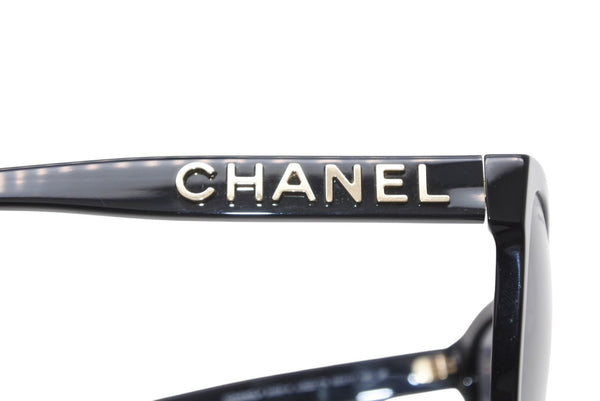 CHANEL シャネル サングラス アイウェア 5458-A c.622/T8 サイズ55□17 140 ココマーク ブラック 美品 中古 4b012409
