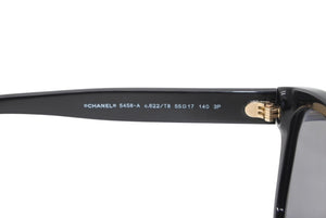 CHANEL シャネル サングラス アイウェア 5458-A c.622/T8 サイズ55□17 140 ココマーク ブラック 美品 中古 4b012409