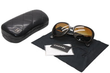 Load image into Gallery viewer, CHANEL シャネル ココマーク サングラス 5244-A ブラウン プラスチック サイズ57□17 140 美品 中古 4b012414