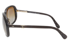 Load image into Gallery viewer, CHANEL シャネル ココマーク サングラス 5244-A ブラウン プラスチック サイズ57□17 140 美品 中古 4b012414