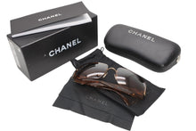 画像をギャラリービューアに読み込む, CHANEL シャネル べっ甲柄 サングラス ココマーク 4095-B サイズ 62□15 125 美品 中古 4b012398