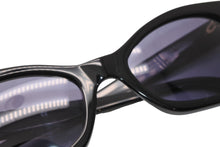 画像をギャラリービューアに読み込む, 極美品 CHANEL シャネル ココマーク キャッツアイシェイプ サングラス 01943 ブラック ブルーレンズ プラスチック 中古 4b012396