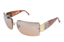 画像をギャラリービューアに読み込む, CHANEL シャネル べっ甲柄 サングラス ココマーク 4095-B サイズ 62□15 125 美品 中古 4b012398