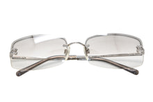 画像をギャラリービューアに読み込む, 極美品 CHANEL シャネル ハーフリム サングラス アイウェア 4093-B c.124/6I サイズ56□16 130 ココマーク ラインストーン 中古 4b012410