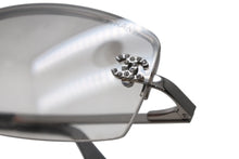 画像をギャラリービューアに読み込む, 極美品 CHANEL シャネル ハーフリム サングラス アイウェア 4093-B c.124/6I サイズ56□16 130 ココマーク ラインストーン 中古 4b012410