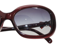 画像をギャラリービューアに読み込む, 極美品 CHANEL シャネル ココマークリボン スクエア グラデーション サングラス 5170-A パープル ブラック サイズ58□17 135 中古 4b012422