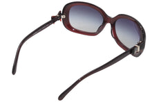 画像をギャラリービューアに読み込む, 極美品 CHANEL シャネル ココマークリボン スクエア グラデーション サングラス 5170-A パープル ブラック サイズ58□17 135 中古 4b012422