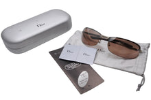 画像をギャラリービューアに読み込む, Christian Dior クリスチャンディオール ADIORABLE 3 ハーフリム サングラス アイウェア 3YGG4 サイズ64□16 115 ブラウン 美品 中古 4b012431