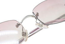 Load image into Gallery viewer, CHANEL シャネル リムレス サングラス アイウェア 4002 サイズ54□19 130 ココマーク レッド ブルー 美品 中古 4b012420