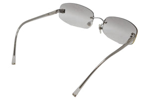 CHANEL シャネル ココマーク リムレス サングラス 4067 c124/61 クリア プラスチック サイズ57□18 130 美品 中古 4b012426