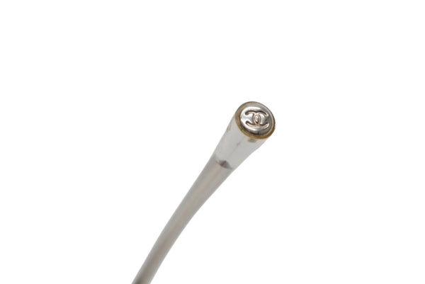 CHANEL シャネル ココマーク リムレス サングラス 4067 c124/61 クリア プラスチック サイズ57□18 130 美品 中古 4b012426