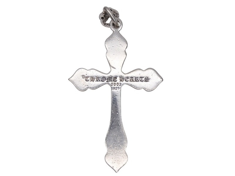 CHROME HEARTS Spade Cross Pendant Charm Weight approx. 65.2g 2002/.925 Stamp Good Condition Used 4b012502