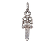 Load image into Gallery viewer, CHROME HEARTS クロムハーツ ダブルダガー ペンダント シルバーネックレストップ シルバー925 21.7g 美品 中古 4b012498