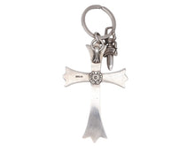Load image into Gallery viewer, CHROME HEARTS クロムハーツ CH CRS LG &amp; No5 DGGR ラージクロス ダガー キーリング 重量約49.1 美品 中古 4b012499