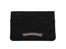 Load image into Gallery viewer, 新品未使用 CHROME HEARTS クロムハーツ DOUBLE SIDE ダブルサイド カードケース スクロールラベルロゴ シルバー925 総柄 中古 4b012533