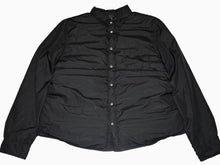Load image into Gallery viewer, 新品未使用 CHROME HEARTS クロムハーツ ダウン シャツ ジャケット サイズXL クロスボール シルバー925 ブラック 中古 4b012993
