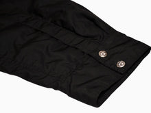 Load image into Gallery viewer, 新品未使用 CHROME HEARTS クロムハーツ ダウン シャツ ジャケット サイズXL クロスボール シルバー925 ブラック 中古 4b012993