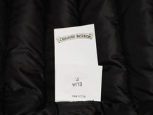 Load image into Gallery viewer, 新品未使用 CHROME HEARTS クロムハーツ ダウン シャツ ジャケット サイズXL クロスボール シルバー925 ブラック 中古 4b012993