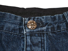 Load image into Gallery viewer, 新品未使用 CHROME HEARTS クロムハーツ デニム ハーフパンツ サイズ34 シルバー925 コットン 中古 4b012996