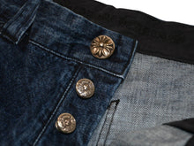 Load image into Gallery viewer, 新品未使用 CHROME HEARTS クロムハーツ デニム ハーフパンツ サイズ34 シルバー925 コットン 中古 4b012996