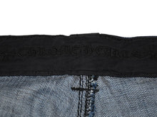 Load image into Gallery viewer, 新品未使用 CHROME HEARTS クロムハーツ デニム ハーフパンツ サイズ34 シルバー925 コットン 中古 4b012996