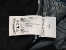 Load image into Gallery viewer, 新品未使用 CHROME HEARTS クロムハーツ デニム ハーフパンツ サイズ34 シルバー925 コットン 中古 4b012996