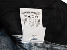 Load image into Gallery viewer, 新品未使用 CHROME HEARTS クロムハーツ デニム ハーフパンツ サイズ34 シルバー925 コットン 中古 4b012996