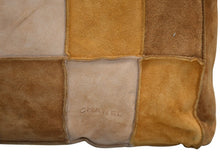 Load image into Gallery viewer, CHANEL シャネル パッチワーク トートバッグ 6番台 ココマーク スウェード ブラウン エンボスロゴ マットシルバー金具 美品 中古 4b012867