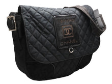 Load image into Gallery viewer, 新品同様 CHANEL シャネル メッセンジャーバッグ ショルダーバッグ ハラコ スポーツライン 10番台 ブラック 中古 4b013005