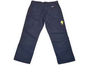 新品未使用 CHROME HEARTS クロムハーツ CARPENTER DOUBLE KNEE カーペンター ナイロン ダブルニーパンツ サイズ36 クロスボール シルバー925 中古 4b012994