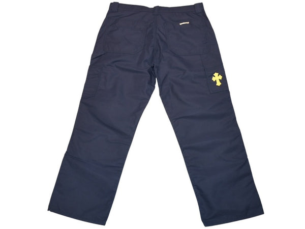 新品未使用 CHROME HEARTS クロムハーツ CARPENTER DOUBLE KNEE カーペンター ナイロン ダブルニーパンツ サイズ36 クロスボール シルバー925 中古 4b012994