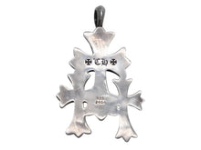 Load image into Gallery viewer, 極美品 CHROME HEARTS クロムハーツ トリプルクロス 3CH CRS SML 3CH クロス シルバーペンダントトップ シルバー 925 中古 4b012989