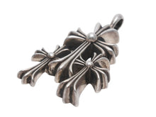 Load image into Gallery viewer, 極美品 CHROME HEARTS クロムハーツ トリプルクロス 3CH CRS SML 3CH クロス シルバーペンダントトップ シルバー 925 中古 4b012989
