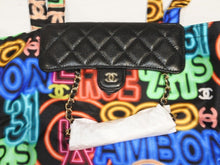 Load image into Gallery viewer, 新品未使用 CHANEL シャネル エコバッグ キャビアスキン 2way ココマーク チェーン AP2095 31番台 21SS レザー ネオン マルチカラー 中古 4b013009