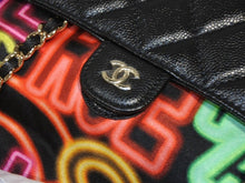 Load image into Gallery viewer, 新品未使用 CHANEL シャネル エコバッグ キャビアスキン 2way ココマーク チェーン AP2095 31番台 21SS レザー ネオン マルチカラー 中古 4b013009