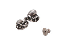 Load image into Gallery viewer, CHROME HEARTS クロムハーツ ダブルハート ドロップ ピアス 重量約5.2g シルバー925 美品 中古 4b012678