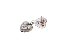 Load image into Gallery viewer, CHROME HEARTS クロムハーツ ダブルハート ドロップ ピアス 重量約5.2g シルバー925 美品 中古 4b012678