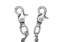 Load image into Gallery viewer, 極美品 CHROME HEARTS クロムハーツ クロスボール ショート ウォレットチェーン 2クリップ 16ボール 130.7g シルバー925 中古 4b012819