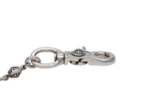 Load image into Gallery viewer, 極美品 CHROME HEARTS クロムハーツ クロスボール ショート ウォレットチェーン 2クリップ 16ボール 130.7g シルバー925 中古 4b012819